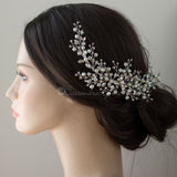 Baroque Pearls and Crystals Bridal Headpiece - Hair Comb - Cassandra Lynne