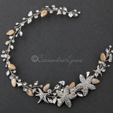 Beach Bride Hair Vine of Starfish and Shell - Hair Vine - Cassandra Lynne