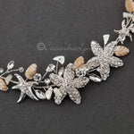 Beach Bride Hair Vine of Starfish and Shell - Hair Vine - Cassandra Lynne