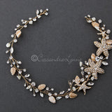 Beach Bride Hair Vine of Starfish and Shell - Hair Vine - Cassandra Lynne