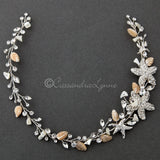 Beach Bride Hair Vine of Starfish and Shell - Hair Vine - Cassandra Lynne