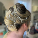 Beach Bride Starfish Headpiece in Light Gold - Hair Vine - Cassandra Lynne