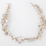 Beach Bride Starfish Headpiece in Light Gold - Hair Vine - Cassandra Lynne