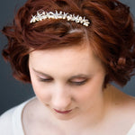 Beach Tiara Comb with Starfish and Freshwater Pearls - Tiara - Cassandra Lynne