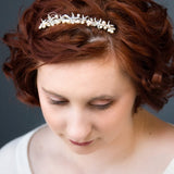 Beach Tiara Comb with Starfish and Freshwater Pearls - Tiara - Cassandra Lynne