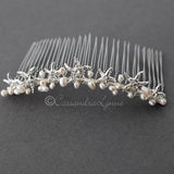 Beach Tiara Comb with Starfish and Freshwater Pearls - Tiara - Cassandra Lynne