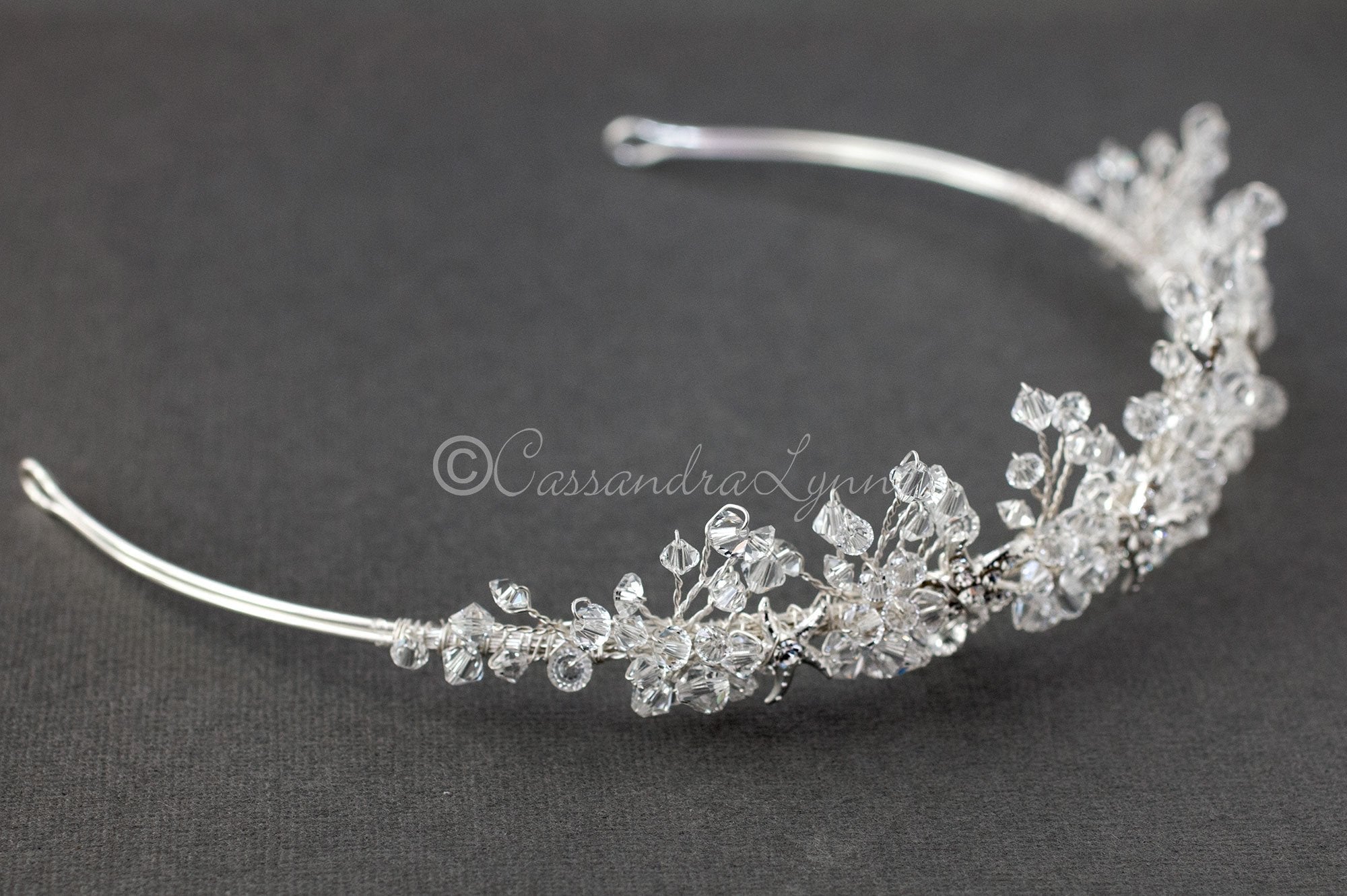 Beach Tiara of Crystals and Starfish - Tiara - Cassandra Lynne