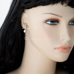 Beach Wedding Day Earrings of Crystal Starfish - Earrings - Cassandra Lynne