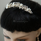 Beach Wedding Headpiece of Starfish and Shell Flowers - Hair Comb - Cassandra Lynne