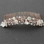 Beach Wedding Headpiece of Starfish and Shell Flowers - Hair Comb - Cassandra Lynne
