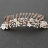 Beach Wedding Headpiece of Starfish and Shell Flowers - Hair Comb - Cassandra Lynne