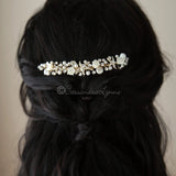 Beach Wedding Headpiece of Starfish and Shell Flowers - Hair Comb - Cassandra Lynne