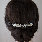 Beach Wedding Headpiece of Starfish and Shell Flowers - Hair Comb - Cassandra Lynne