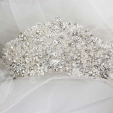 Beautiful Crystal Beaded Crown - Tiara - Cassandra Lynne
