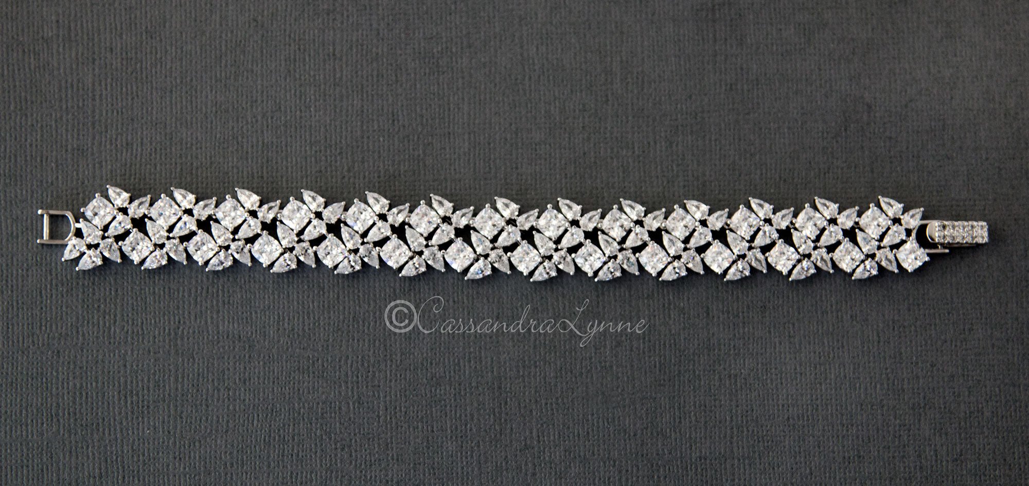 Beautiful CZ Bracelet for the Bride - Cassandra Lynne