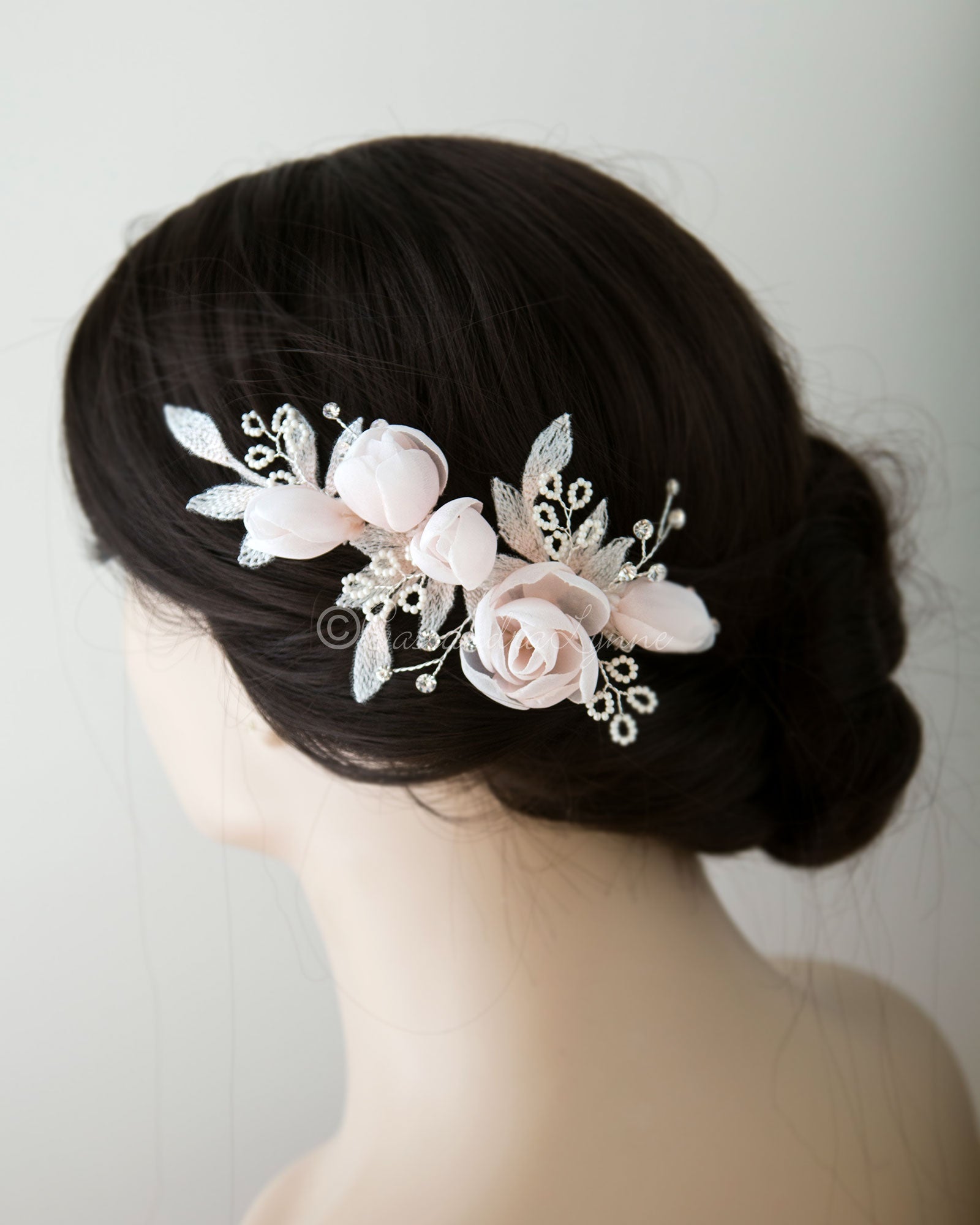 WHISPER | Blush bridal hair pins