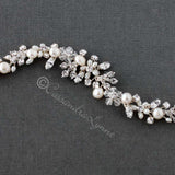 Bracelet with Freshwater Pearls and Crystals - Bracelet - Cassandra Lynne