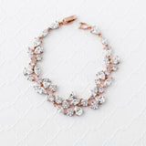 Bridal Bracelet of CZ Teardrop Round Marquise Jewels - Bracelet - Cassandra Lynne