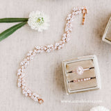 Bridal Bracelet with Marquise Leaf CZ - Bracelet - Cassandra Lynne