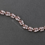 Bridal Bracelet with Marquise Leaf CZ - Bracelet - Cassandra Lynne