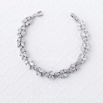 Bridal Bracelet with Marquise Leaf CZ - Bracelet - Cassandra Lynne