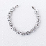 Bridal Bracelet with Marquise Leaf CZ - Bracelet - Cassandra Lynne