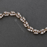 Bridal Bracelet with Marquise Leaf CZ - Bracelet - Cassandra Lynne