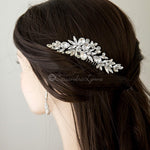 Bridal Comb of Pear and Marquise Stones - Hair Comb - Cassandra Lynne