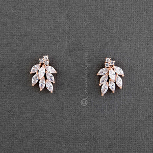 Earrings Bridal Earrings of Marquise CZ Clusters - Cassandra Lynne