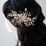 Bridal Hair Clip with Marquise and Pearl Sprays - Hair Clips - Cassandra Lynne