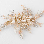Bridal Hair Clip with Marquise and Pearl Sprays - Hair Clips - Cassandra Lynne