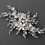 Bridal Hair Clip with Marquise and Pearl Sprays - Hair Clips - Cassandra Lynne
