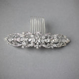 Bridal Hair Comb with Oval Jewel Center - Hair Comb - Cassandra Lynne