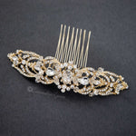Bridal Hair Comb with Oval Jewel Center - Hair Comb - Cassandra Lynne