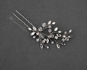 Hair Pins Bridal Hair Pin of Crystal and Rhinestones - Cassandra Lynne