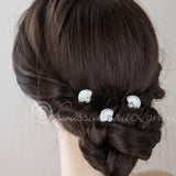 Bridal Hair Pin of Crystal Shell - Hair Pins - Cassandra Lynne