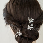 Bridal Hair Pin with an Ivory Pearl Flower - Hair Pins - Cassandra Lynne