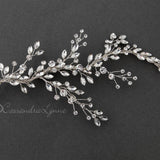 Bridal Hair Vine Clip with Leaf Rhinestones - Hair Clips - Cassandra Lynne
