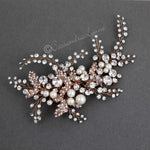 Bridal Headpiece Clip of Jewel Sprays and Pearls - Hair Clips - Cassandra Lynne