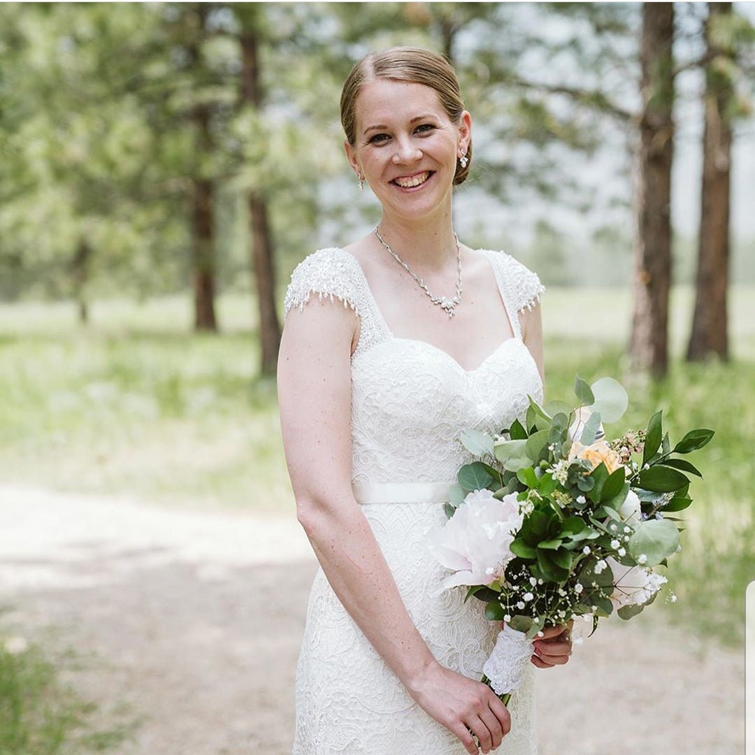 Bridal Jewelry Necklace Set with Pearl Flower and CZ - Necklace Set - Cassandra Lynne