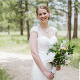 Bridal Jewelry Necklace Set with Pearl Flower and CZ - Necklace Set - Cassandra Lynne