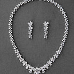 Bridal Necklace Set of Graduated Teardrops - Necklace Set - Cassandra Lynne