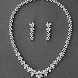 Bridal Necklace Set of Graduated Teardrops - Necklace Set - Cassandra Lynne