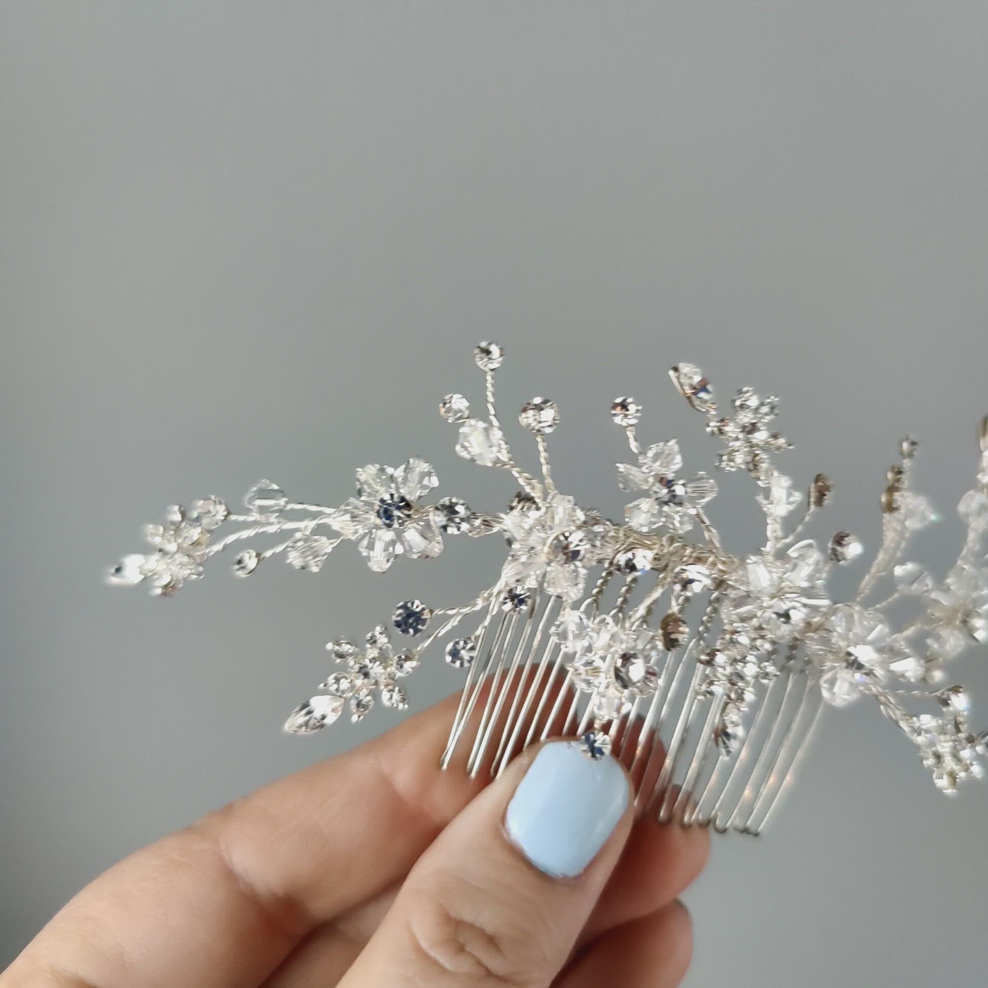 Delicate Crystal Bridal Hair Comb