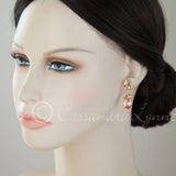 Clip - On Classic Wedding CZ Earrings Teardrop and Oval Jewels - Earrings - Cassandra Lynne