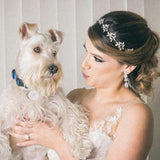 Clip - On CZ Vine Pear Drop Wedding Earrings - Earrings - Cassandra Lynne