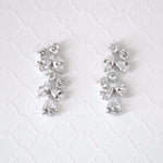 Clip - On CZ Wedding Earrings with Multi - Shape Jewels - Earrings - Cassandra Lynne