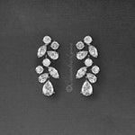 Clip - On CZ Wedding Earrings with Multi - Shape Jewels - Earrings - Cassandra Lynne