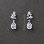 Clip - On Marquise and Pear Teardrop Jewels CZ Earrings - Earrings - Cassandra Lynne