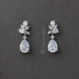 Clip - On Marquise and Pear Teardrop Jewels CZ Earrings - Earrings - Cassandra Lynne
